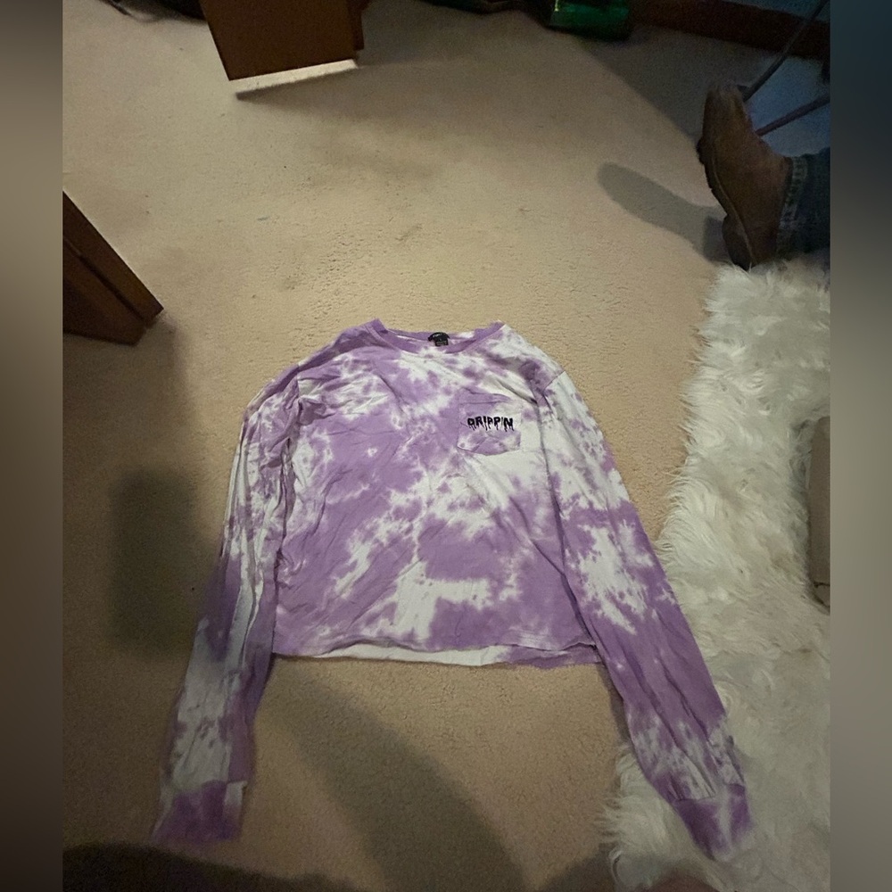 Rue21 Purple Tie-Dye Long Sleeve Tee